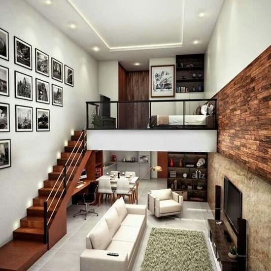 contoh rumah mezzanine