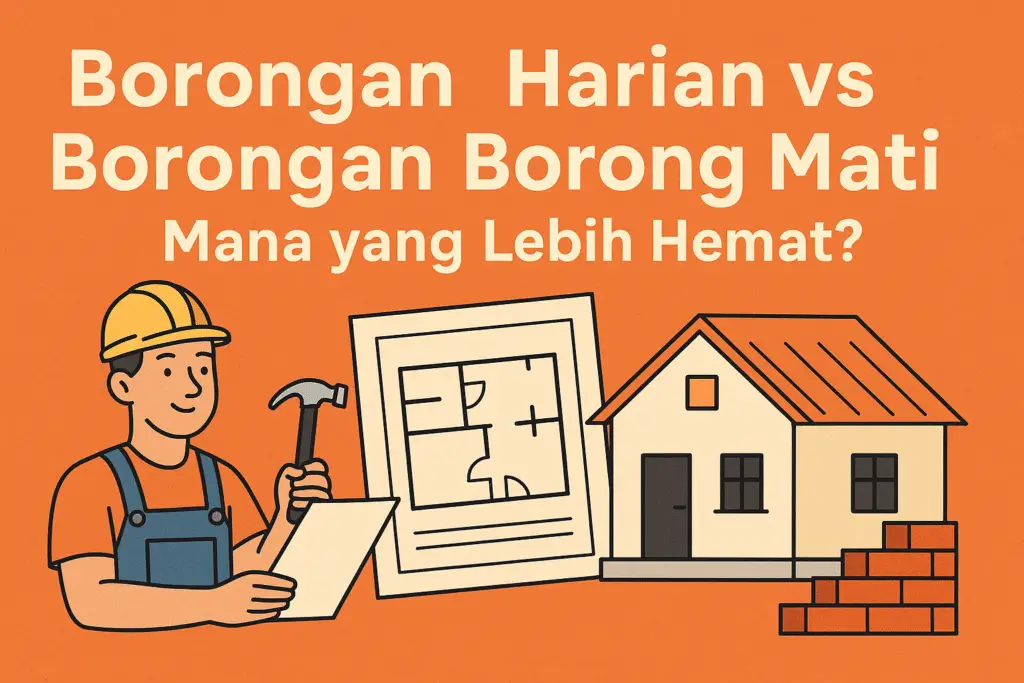 “Ilustrasi sistem borongan harian vs borongan penuh”