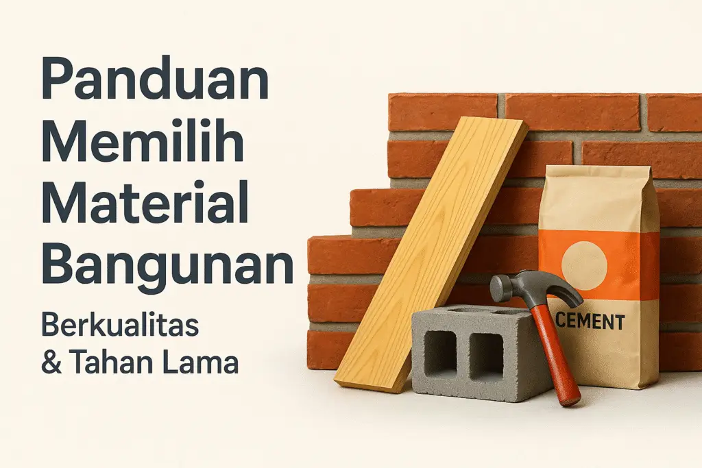 panduan memilih material bangunan