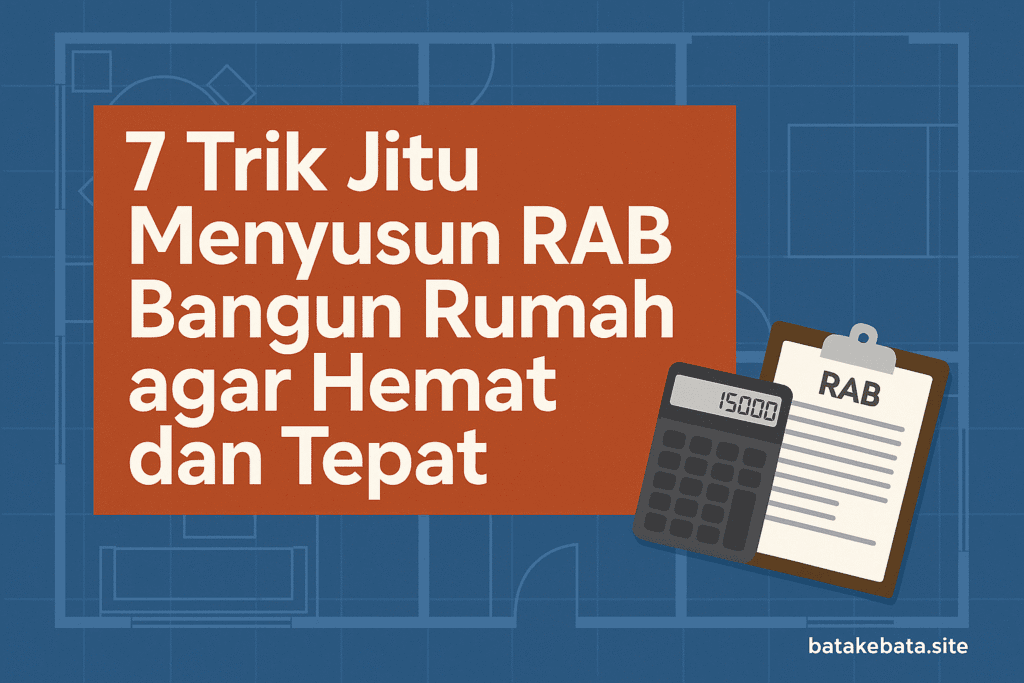 trik jitu menyusun RAB bangun rumah